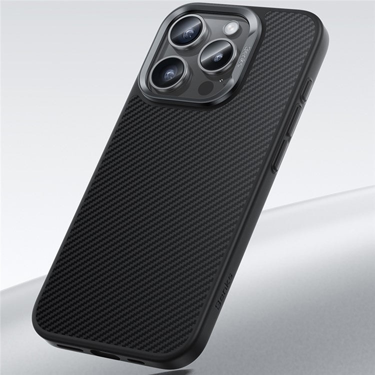 BENKS For iPhone 16 Pro Magnetic Case Kevlar Aramid Fiber+TPU Cover Compatible with MagSafe