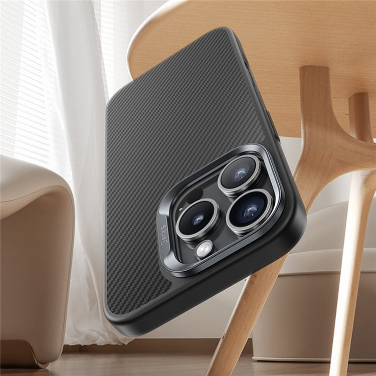 BENKS For iPhone 16 Pro Magnetic Case Kevlar Aramid Fiber+TPU Cover Compatible with MagSafe