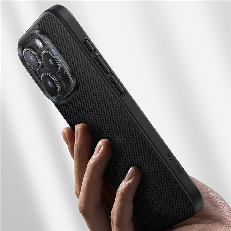 BENKS For iPhone 16 Pro Magnetic Case Kevlar Aramid Fiber+TPU Cover Compatible with MagSafe
