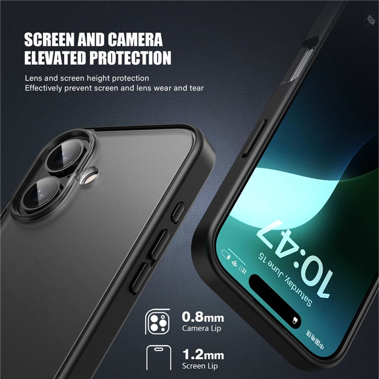 Magic Series for iPhone 16 Case Translucent Matte TPU + PC Phone Cover - Translucent