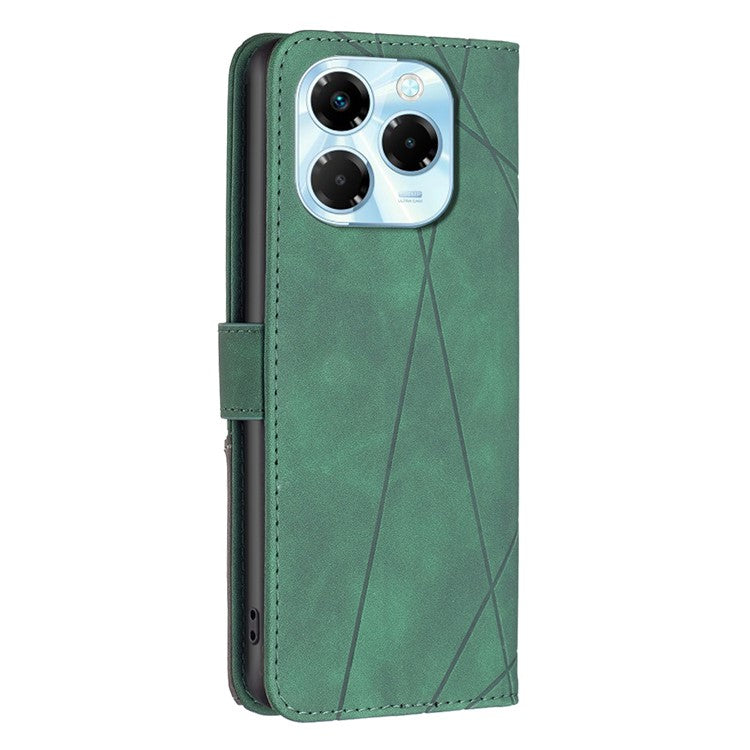 BINFEN COLOR BF05 For Infinix Note 40X 5G Case Leather Phone Cover Wallet Stand - Green