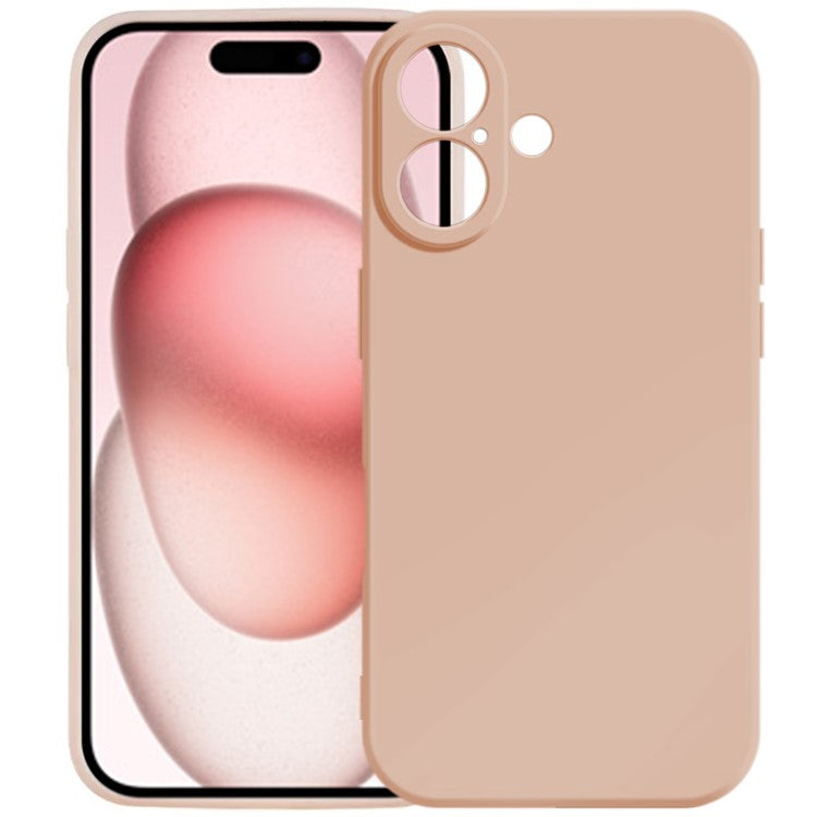 KALEBOL KLB-TPU003 For iPhone 16 Plus Case Anti-Scratch Solid Color TPU Phone Cover - Pink