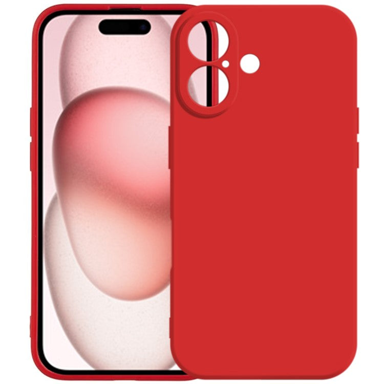 KALEBOL KLB-TPU003 For iPhone 16 Plus Case Anti-Scratch Solid Color TPU Phone Cover - Red