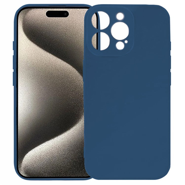 KALEBOL KLB-TPU003 For iPhone 16 Pro Case Anti-Scratch Solid Color TPU Phone Cover - Blue