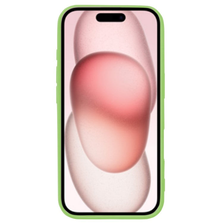 KALEBOL KLB-YTGJ001 For iPhone 16 Plus Case Solid Color Liquid Silicone+PC Phone Cover - Green