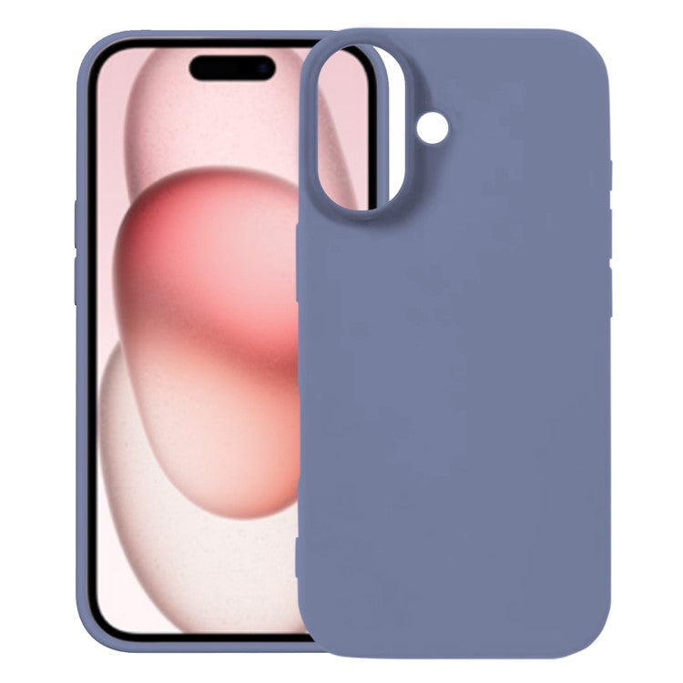KALEBOL KLB-YTGJ001 For iPhone 16 Plus Case Solid Color Liquid Silicone+PC Phone Cover - Lilac Purple