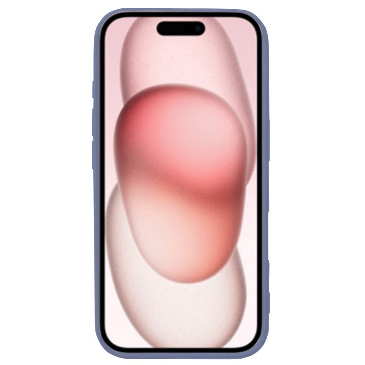 KALEBOL KLB-YTGJ001 For iPhone 16 Plus Case Solid Color Liquid Silicone+PC Phone Cover - Lilac Purple