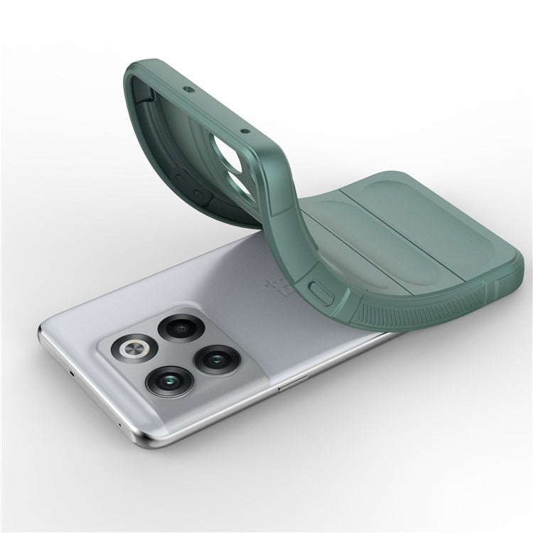 For OnePlus 10T 5G / Ace Pro 5G Shockproof Rugged Design Phone Case Anti-Scratch Soft TPU Back Cover - Green