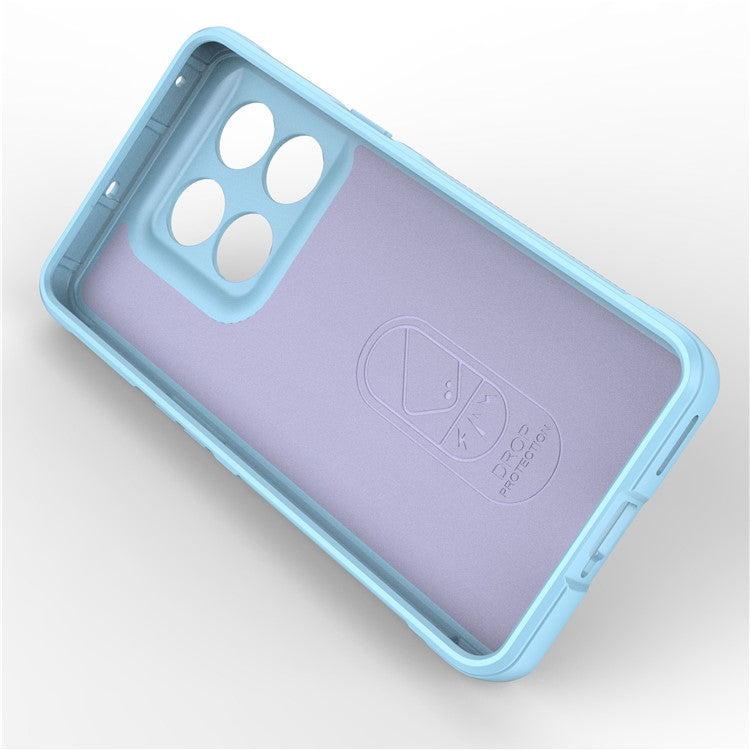 For OnePlus 10T 5G / Ace Pro 5G Shockproof Rugged Design Phone Case Anti-Scratch Soft TPU Back Cover - Baby Blue