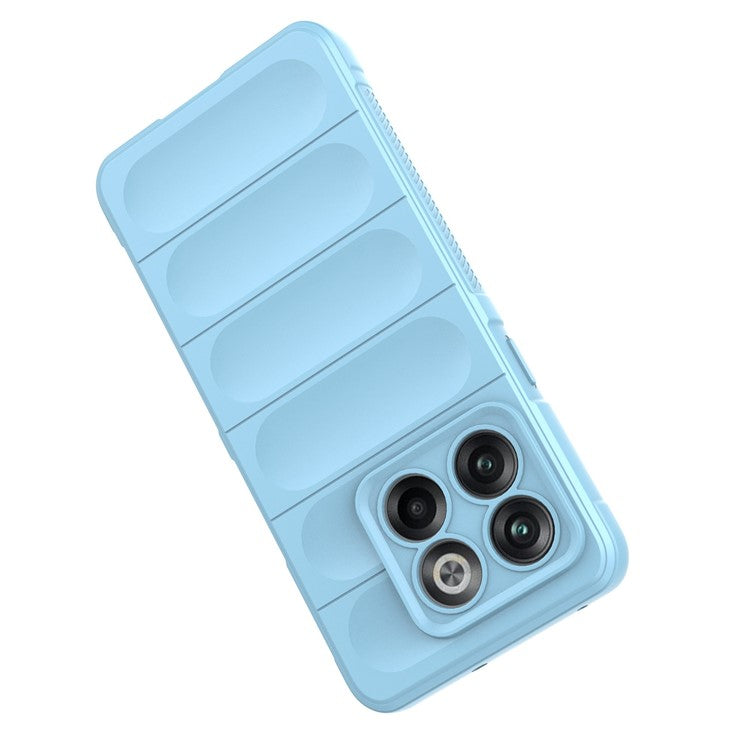 For OnePlus 10T 5G / Ace Pro 5G Shockproof Rugged Design Phone Case Anti-Scratch Soft TPU Back Cover - Baby Blue