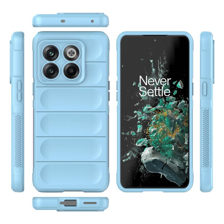 For OnePlus 10T 5G / Ace Pro 5G Shockproof Rugged Design Phone Case Anti-Scratch Soft TPU Back Cover - Baby Blue