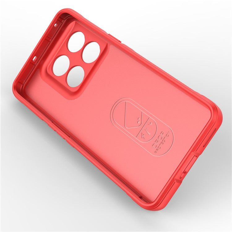 For OnePlus 10T 5G / Ace Pro 5G Shockproof Rugged Design Phone Case Anti-Scratch Soft TPU Back Cover - Red