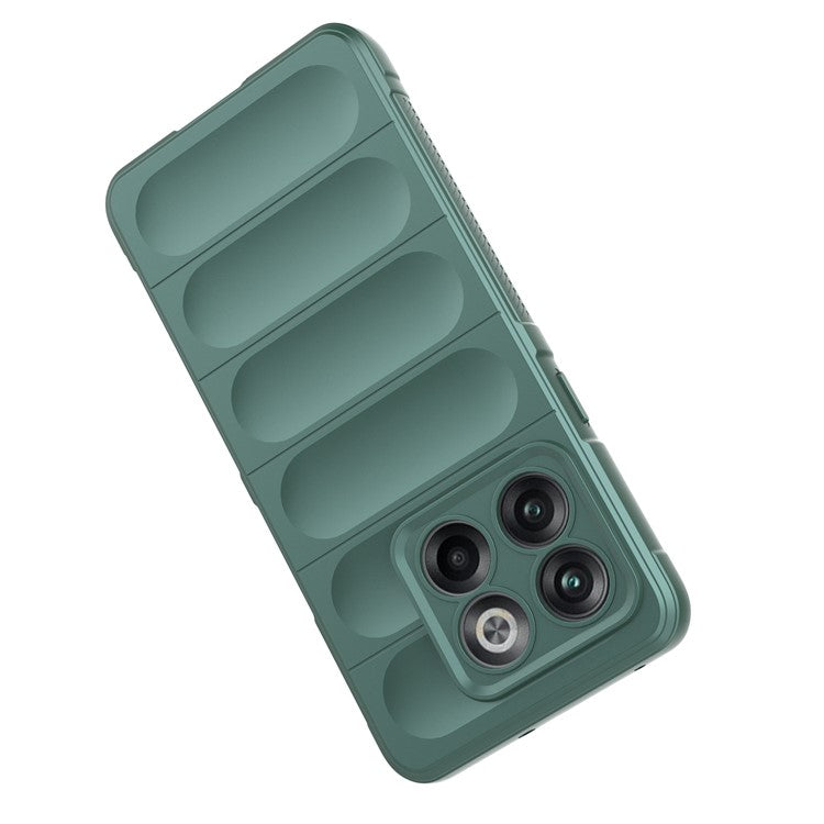 For OnePlus 10T 5G / Ace Pro 5G Shockproof Rugged Design Phone Case Anti-Scratch Soft TPU Back Cover - Dark Grey