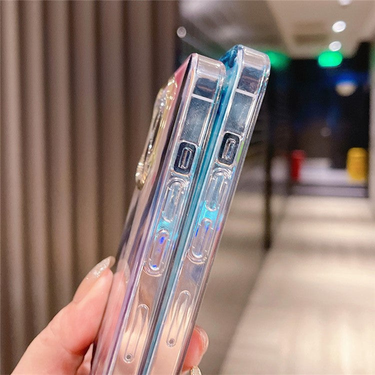 For iPhone 16 Pro Case IMD Marble Shell Pattern TPU+PC Phone Cover - Style 3