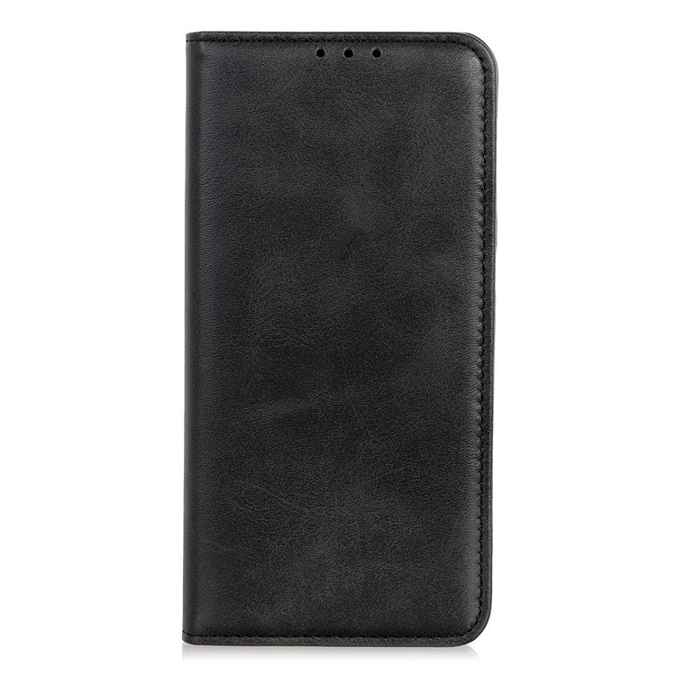 For Xiaomi Poco C75 4G / Redmi 14R 5G / 14C 4G Case Split Leather Flip Wallet Phone Cover - Black