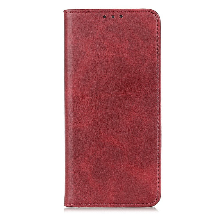 For Xiaomi Poco C75 4G / Redmi 14R 5G / 14C 4G Case Split Leather Flip Wallet Phone Cover - Red