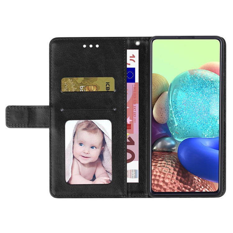 HT01 For Motorola Edge 50 Neo 5G / Moto S50 5G / Thinkphone 25 5G Case Y-Shaped Lines Imprint Leather Phone Cover - Black