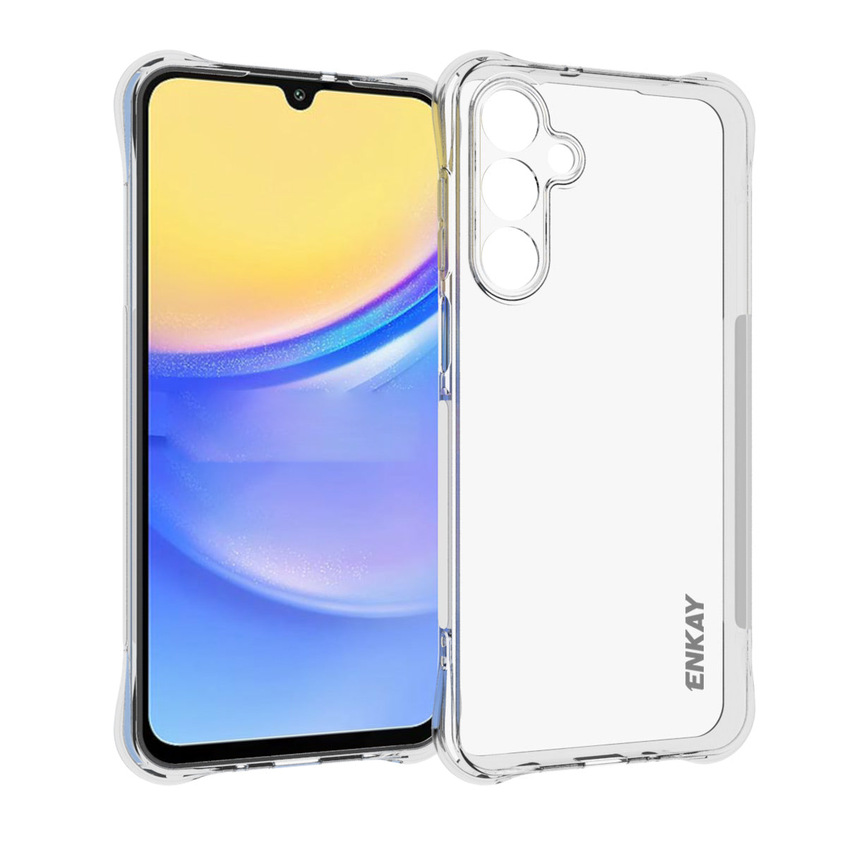 For Samsung Galaxy A16 5G / A16 4G ENKAY HAT PRINCE Case Transparent TPU Drop-Proof Phone Cover - Transparent