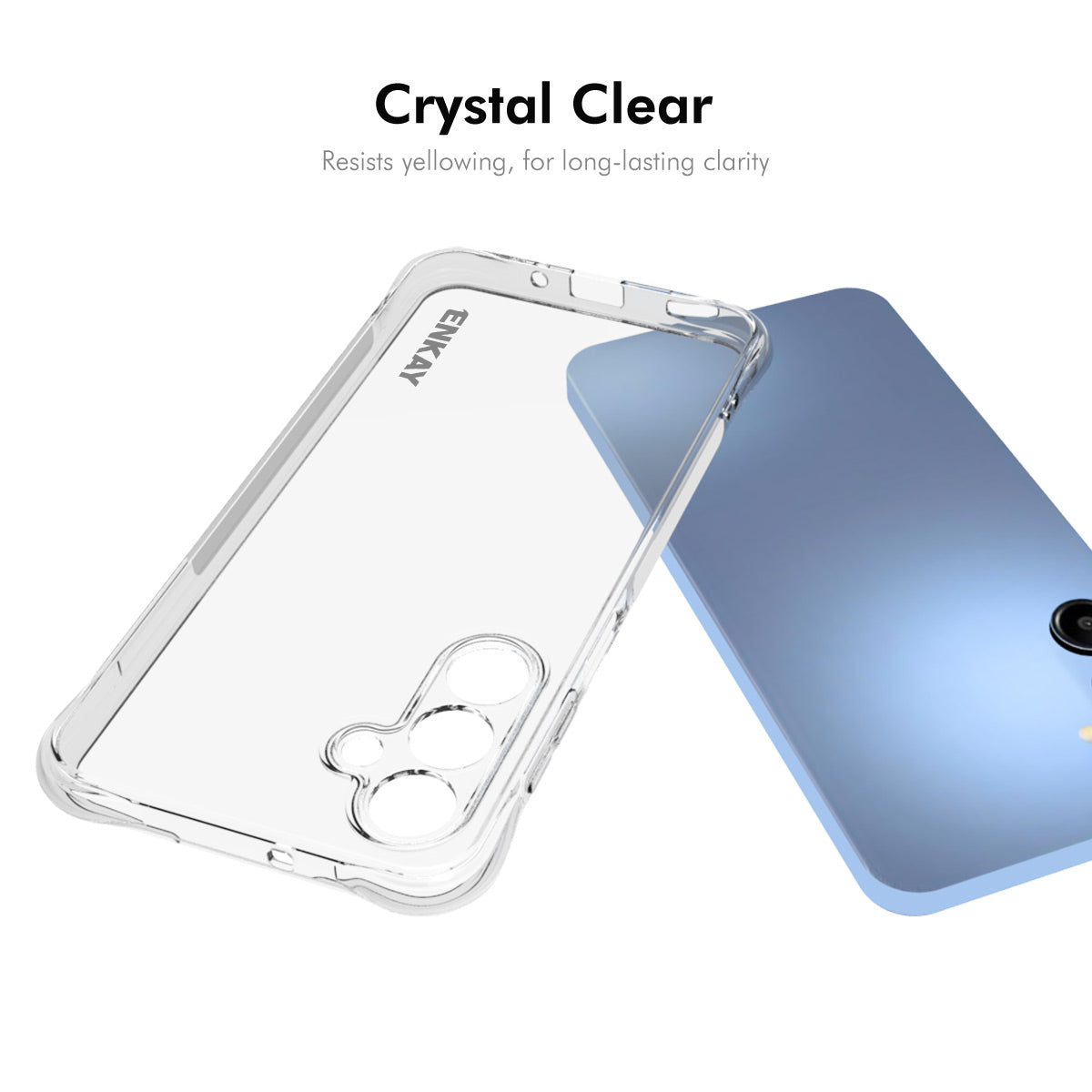 For Samsung Galaxy A16 5G / A16 4G ENKAY HAT PRINCE Case Transparent TPU Drop-Proof Phone Cover - Transparent