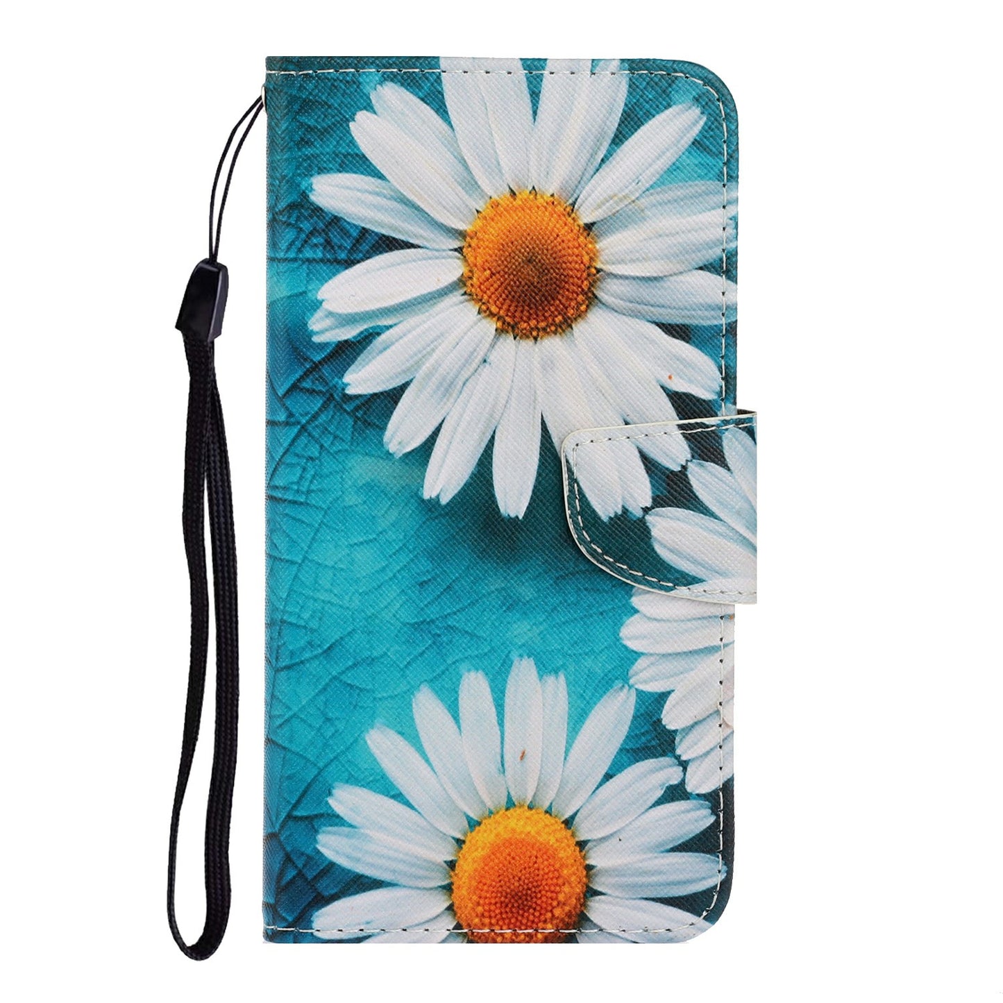 For Samsung Galaxy A06 Case Pattern Printing Protective Leather Folio Phone Cover - Chrysanthemum