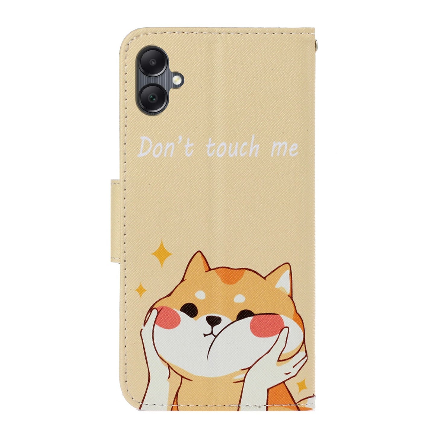 For Samsung Galaxy A06 Case Pattern Printing Protective Leather Folio Phone Cover - Shiba Inu