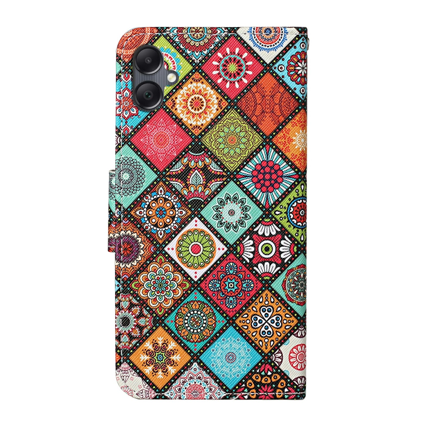 For Samsung Galaxy A06 Case Pattern Printing Protective Leather Folio Phone Cover - Ethnic Style