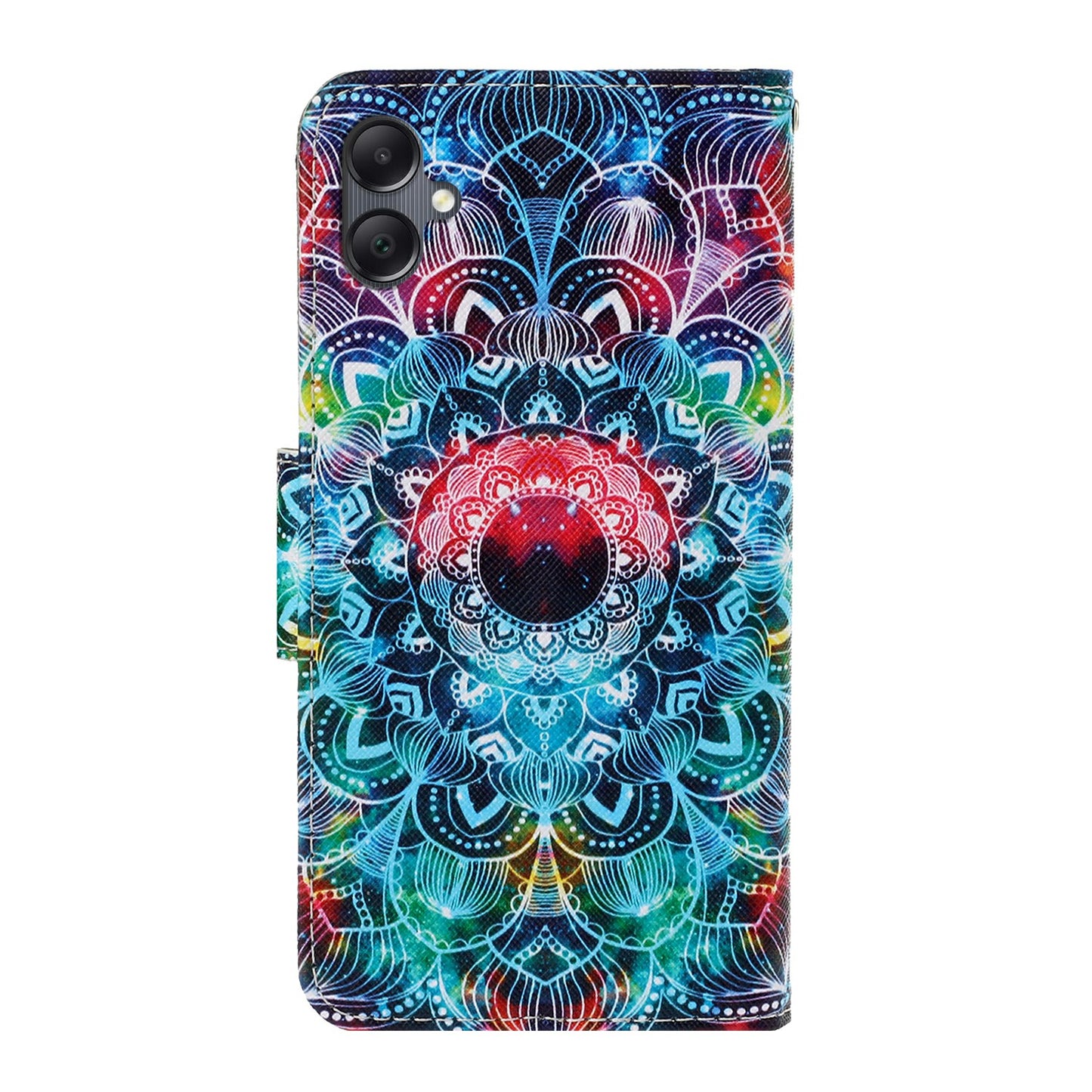 For Samsung Galaxy A06 Case Pattern Printing Protective Leather Folio Phone Cover - Mandala