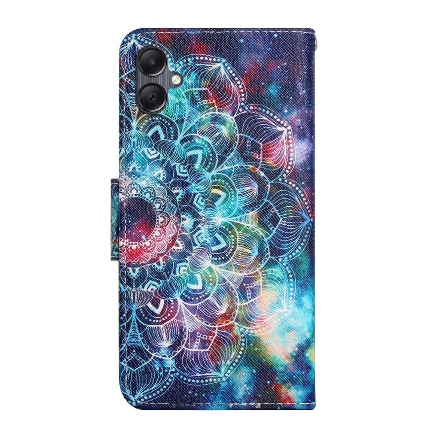 For Samsung Galaxy A06 Case Pattern Printing Protective Leather Folio Phone Cover - Galaxy Mandala