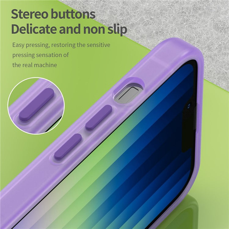 For iPhone 16e Case Compatible with MagSafe TPU + PC Slim Matte Translucent Phone Cover - Dark Purple