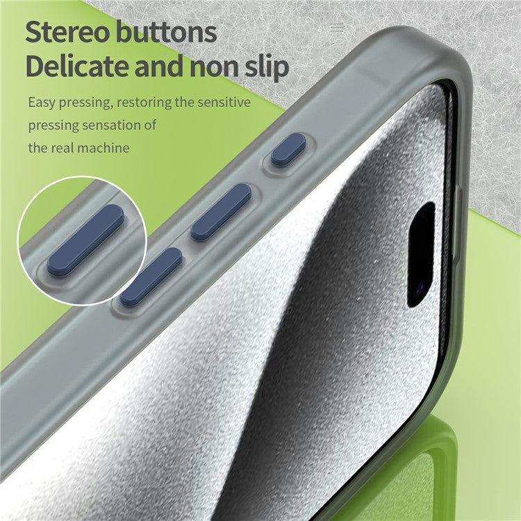 For iPhone 16 Pro Max Case Compatible with MagSafe TPU + PC Slim Matte Translucent Phone Cover - Dark Blue