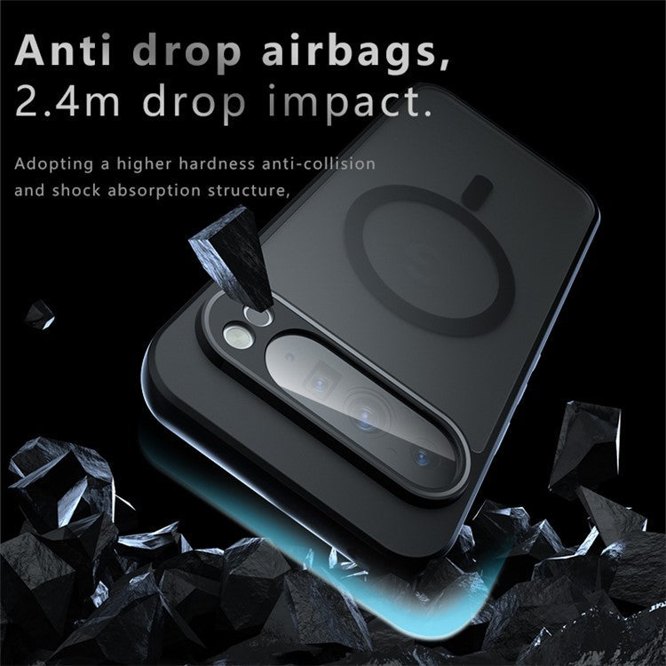 For Google Pixel 9 Pro XL Case Compatible with MagSafe TPU+PC Matte Phone Cover