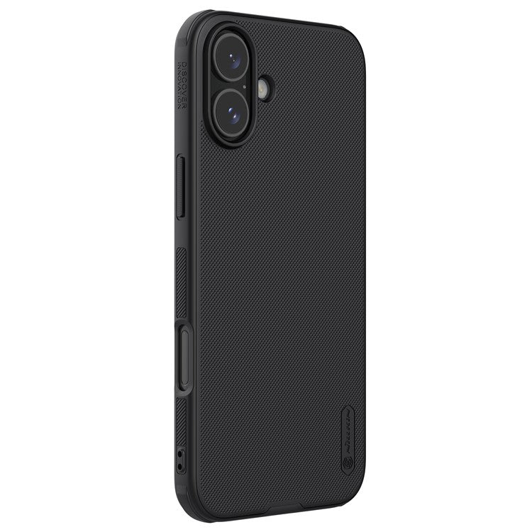 NILLKIN Frosted Shield Pro For iPhone 16 Case Matte PC+TPU Phone Cover - Black