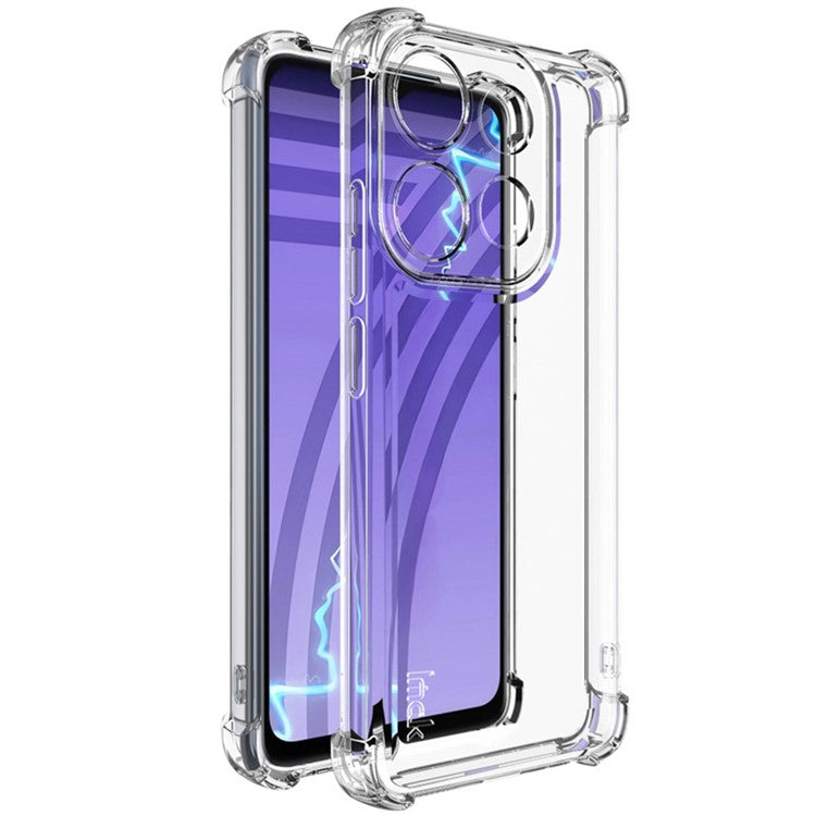 IMAK UX-4 Series for Infinix Smart 7 4G X6515 Case Straight Frame Four Corner Shockproof Clear TPU Cover