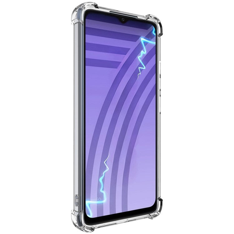 IMAK UX-4 Series for Infinix Smart 7 4G X6515 Case Straight Frame Four Corner Shockproof Clear TPU Cover