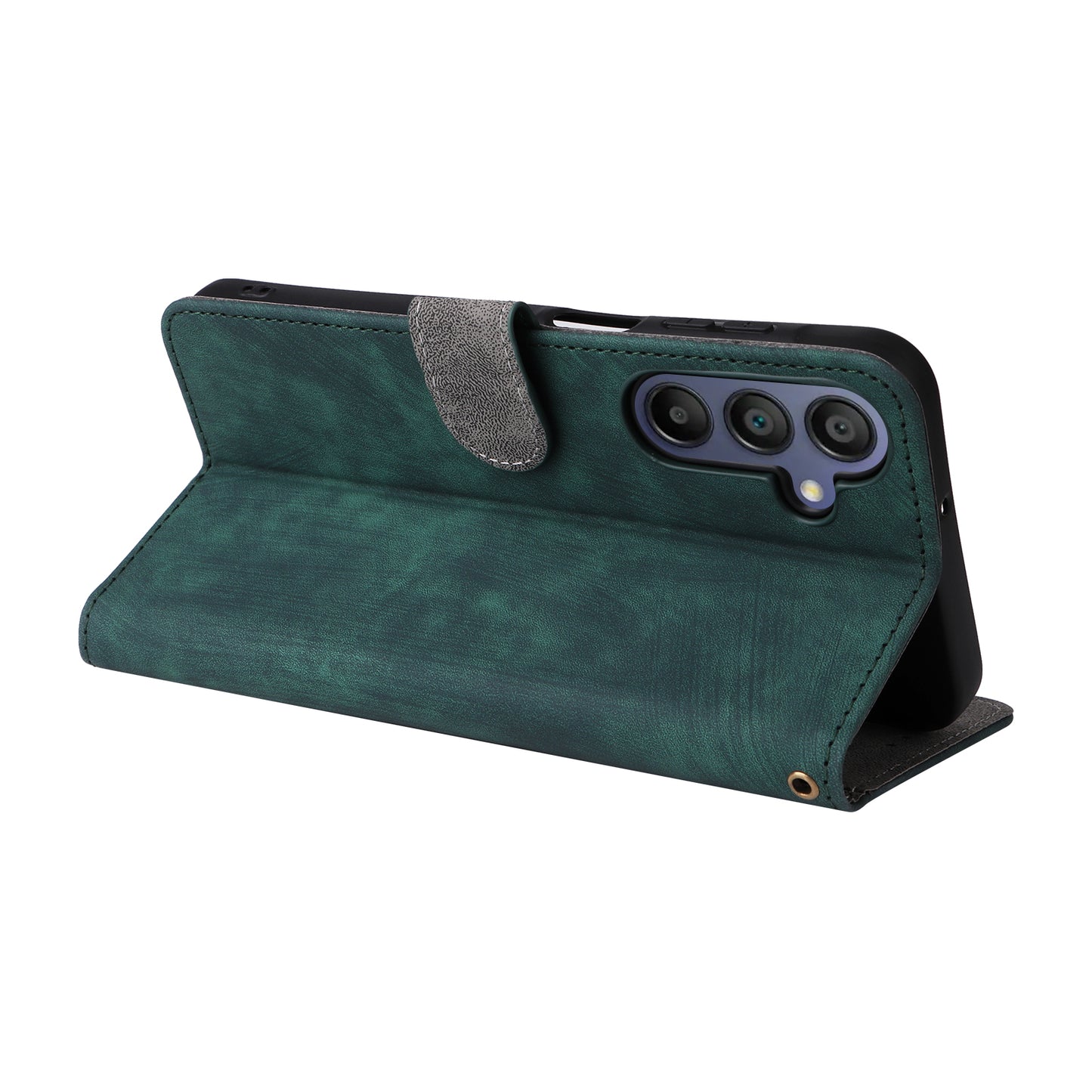For Samsung Galaxy A16 5G / A16 4G Wallet Case RFID Blocking PU Leather Cover Stand View - Green