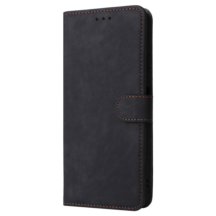 For Xiaomi Poco C75 4G / Redmi 14R 5G / 14C 4G / A4 5G Wallet Case RFID Blocking PU Leather Cover Stand View - Black