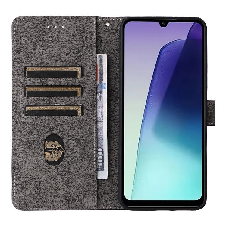 For Xiaomi Poco C75 4G / Redmi 14R 5G / 14C 4G / A4 5G Wallet Case RFID Blocking PU Leather Cover Stand View - Blue