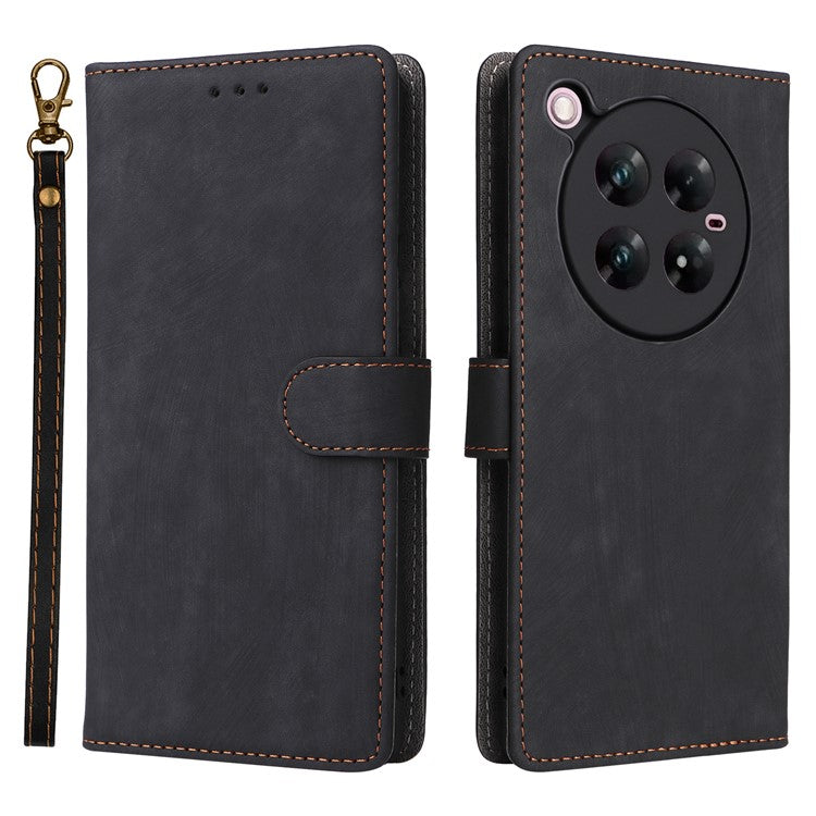 For Infinix Zero 40 4G / X6860 Wallet Case RFID Blocking PU Leather Cover Stand View - Black