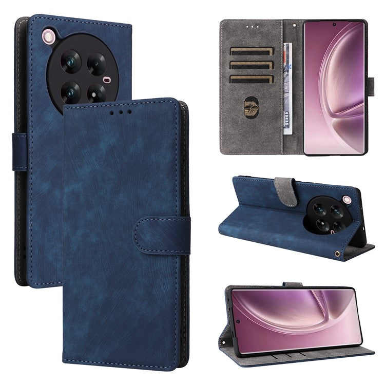 For Infinix Zero 40 4G / X6860 Wallet Case RFID Blocking PU Leather Cover Stand View - Blue