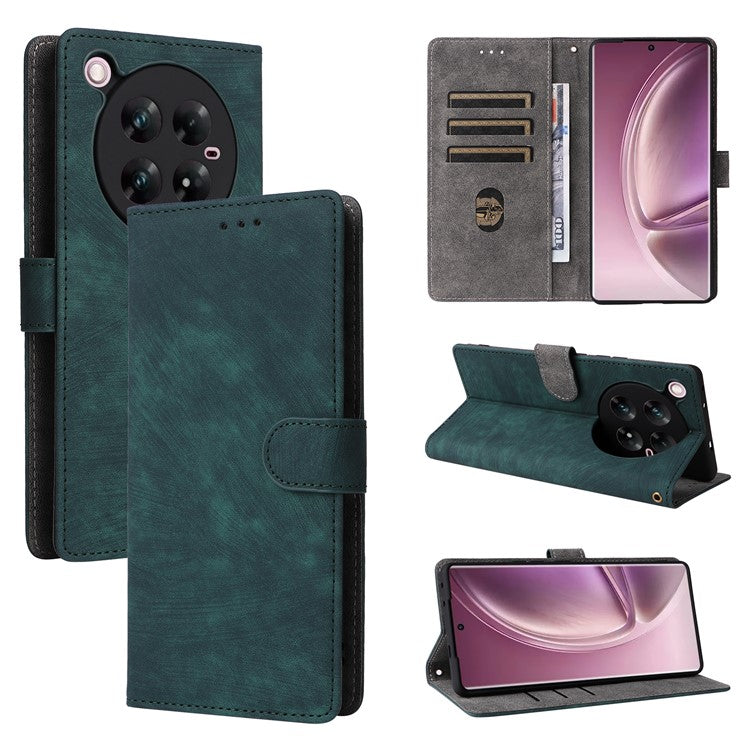 For Infinix Zero 40 4G / X6860 Wallet Case RFID Blocking PU Leather Cover Stand View - Green