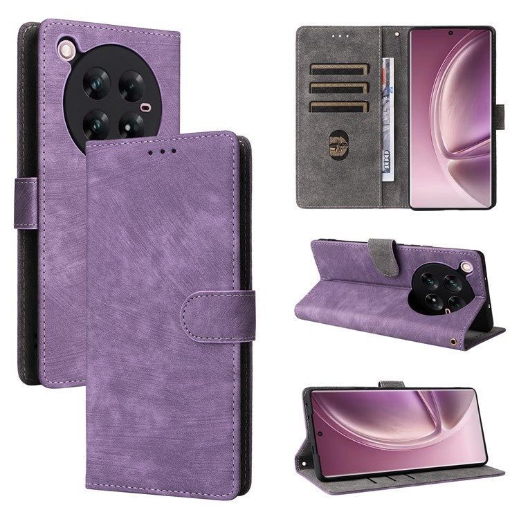 For Infinix Zero 40 4G / X6860 Wallet Case RFID Blocking PU Leather Cover Stand View - Purple