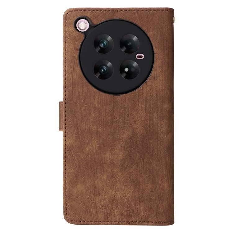 For Infinix Zero 40 4G / X6860 Wallet Case RFID Blocking PU Leather Cover Stand View - Brown