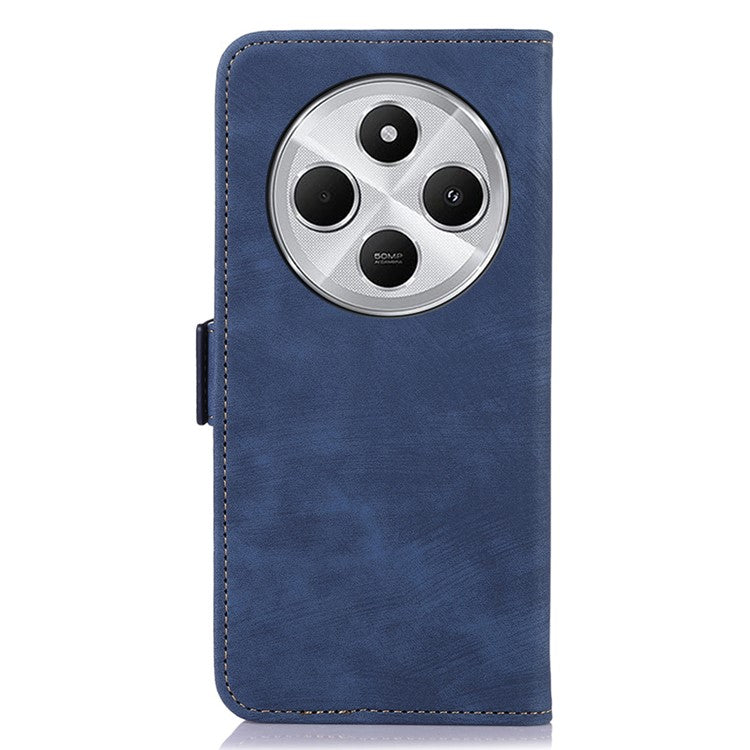 ABEEL For Xiaomi Redmi 14C 4G Case Retro Leather Phone Cover Wallet Stand View - Blue