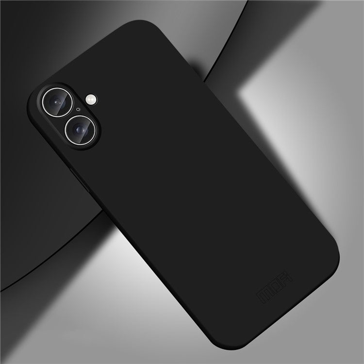 MOFI JK Qin Series For iPhone 16 Case TPU+Acrylic Phone Cover Skin Touch Feeling - Black
