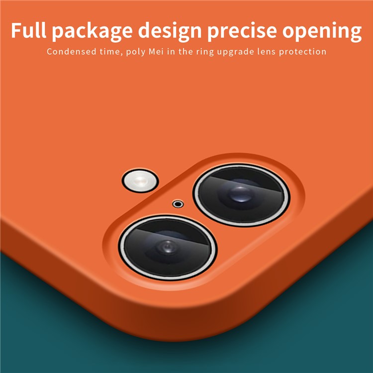 MOFI JK Qin Series For iPhone 16 Case TPU+Acrylic Phone Cover Skin Touch Feeling - Black