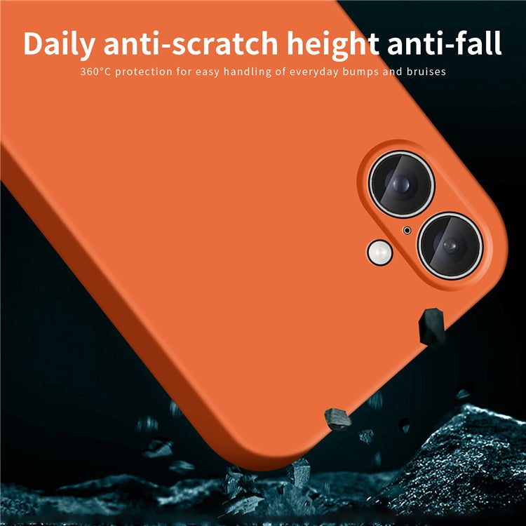 MOFI JK Qin Series For iPhone 16 Case TPU+Acrylic Phone Cover Skin Touch Feeling - Black