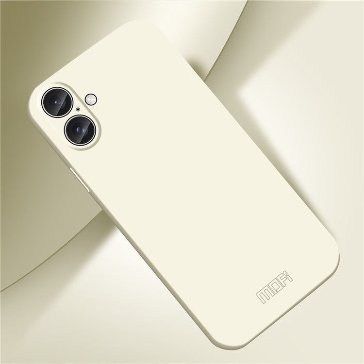 MOFI JK Qin Series For iPhone 16 Plus Case TPU+Acrylic Phone Cover Skin Touch Feeling - Beige