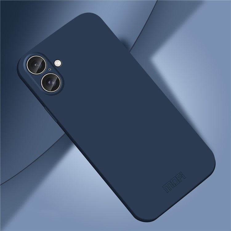MOFI JK Qin Series For iPhone 16 Plus Case TPU+Acrylic Phone Cover Skin Touch Feeling - Blue
