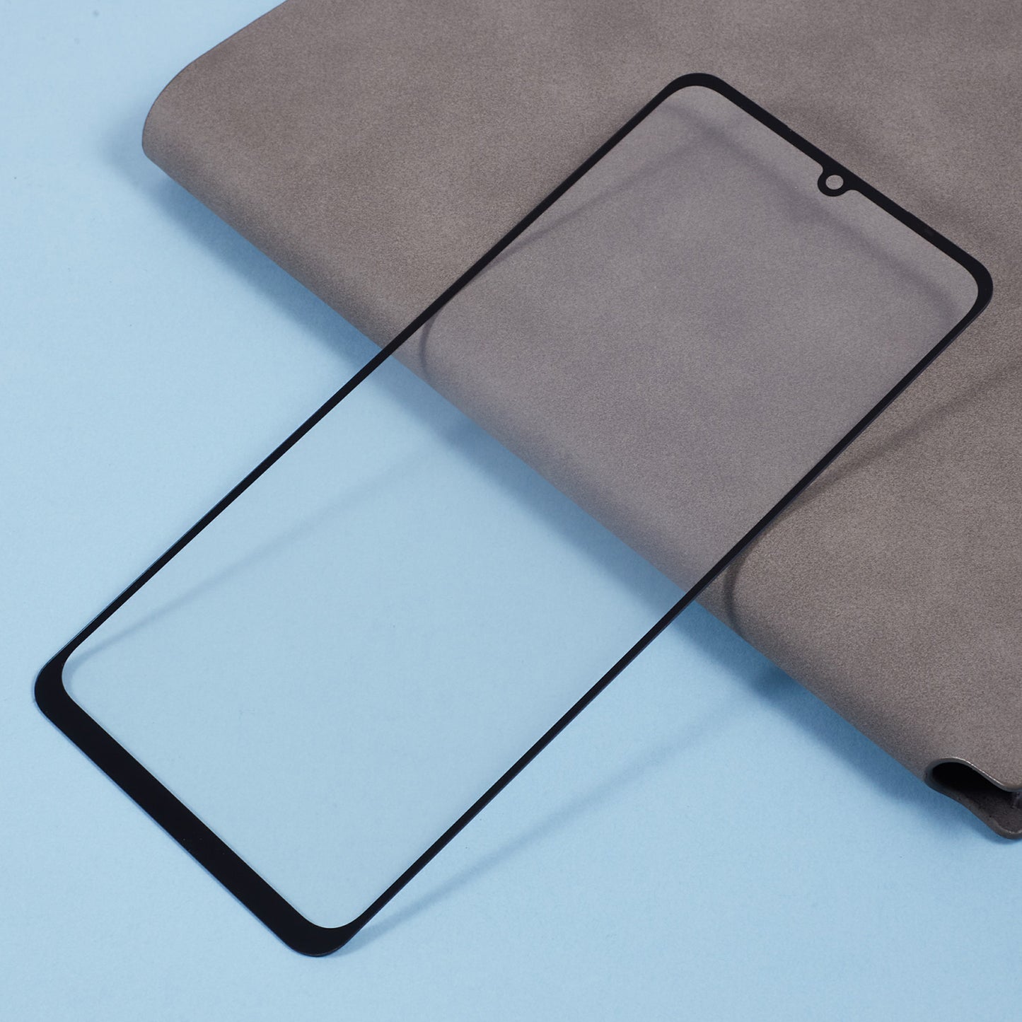 For Samsung Galaxy A06 A065 Front Screen Glass Lens + OCA Adhesive Part (Without Logo)