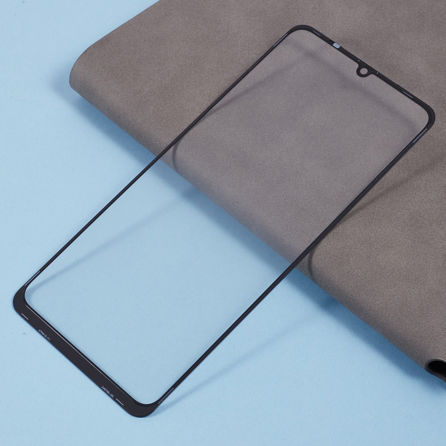 For Samsung Galaxy A06 A065 Front Screen Glass Lens + OCA Adhesive Part (Without Logo)